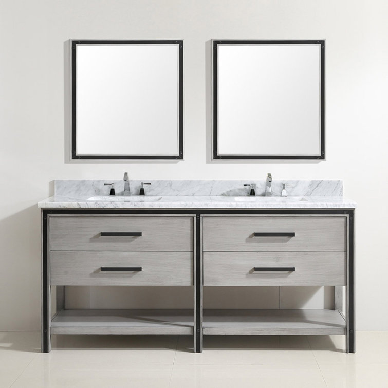 Dowell 72" Double Bathroom Vanity Base Only Wayfair